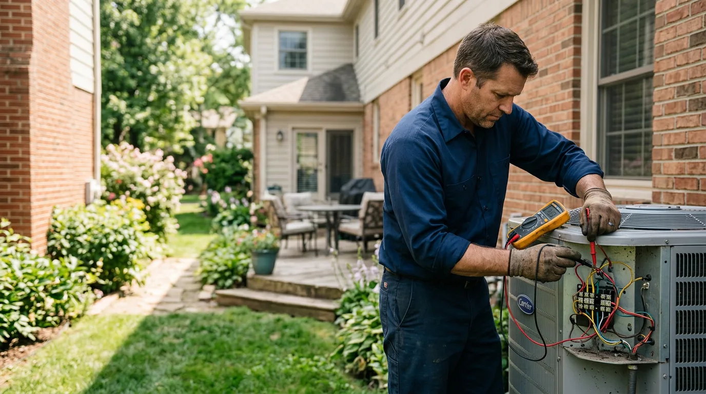 HVAC technician working near Marysville, MI